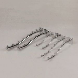 Crochets d'affichage industriels muraux en métal chromé avec un diamètre de fil de 6 mm - Product Image 1