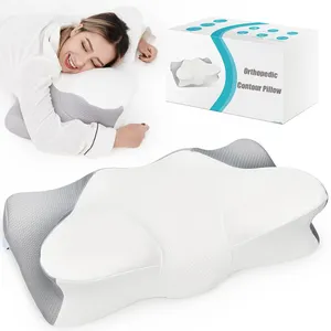 2023 Ergonomic Contour Pillow New Butterfly Design Cervical Memory Foam Pillow for Neck and Shoulder Pain