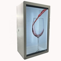 Lyre — écran LCD 3D personnalisé 55-65 "75" 86 ", affichage Transparent pour panneau publicitaire, fourniture directe d'usine, avec boîte de rangement