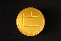 Barquettes jetables rondes en aluminium, résistantes au four, qualité alimentaire, vente en gros, 2L