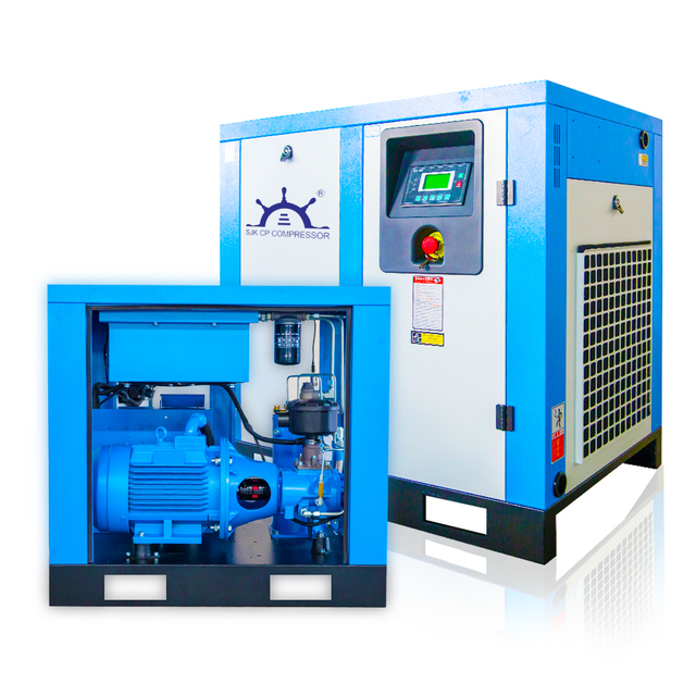 7.5KW 10HP 15kw 20HP Industrial air Compressor Machine Rotary Inverter Screw Compressor 10hp 20hp 30hp 50hp 75hp