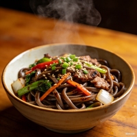 Nouilles Soba Udon de blé dur riches en protéines, instantanées, en vrac (sac/boîte/gobelet)
