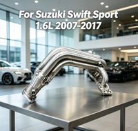 Collecteur d'échappement Racing Upgrade SS304 pour Suzuki Swift Sport 1.6L 2007-2017 – Kit d'échappement de remplacement haute performance et compétitif