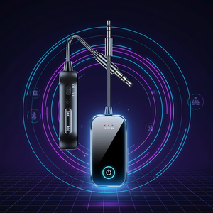 Récepteur/émetteur de musique stéréo HiFi 2 en 1, <span class=keywords><strong>adaptateur</strong></span> audio sans fil AUX <span class=keywords><strong>avec</strong></span> <span class=keywords><strong>casque</strong></span> pour voiture, avion, télévision, PC (plastique) - Product Image 6