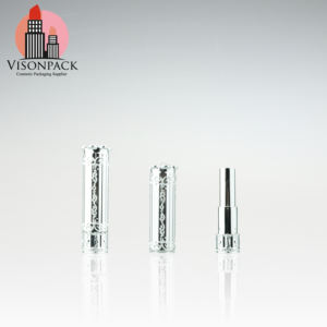 บรรจุภัณฑ์ทรงกระบอก12.1มม. 12.7มม. ตัวอย่างฟรีหลอดลิปสติกสีเงินเมทัลลิคสไตล์คลาสสิกพร้อมโลโก้เครื่องสำอางลิปบาล์ม - Product Image 1