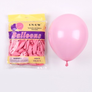 Birthday Party Decoration 10 Inch Latex Helium Glossy Multi-Color Unisex Environmentally Friendly <b>Round</b> <b>Balloons</b> 100pcs/bag - Product Image 5