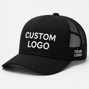 Customized Logo 6 Panel Terry/Canvas Polyester/Cotton Adjustable Fit Adult Unisex Multiple Colors 112 Trucker <b>Hat</b> For Adult - Product Image 3