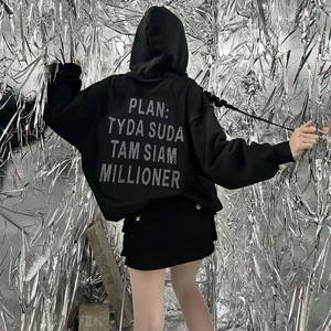 Abbigliamento Autunno Inverno Nuove Felpe Sportive Tinta Unita Felpe con Cappuccio da <span class=keywords><strong>Donna</strong></span> Pullover - Product Image 1