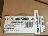 Nouveau détecteur de poissons Lowrance Hds-12 Live avec imagerie 3-en-1, transpondeur de transom, C-map, accessoires pour bateaux Lowrance