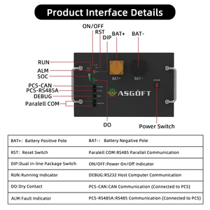 Almacén UE Polonia MB31 16s 51.2V 280Ah 314Ah 15KWH 16KWh 280Ah Kit de caja de batería Lifepo4 para almacenamiento de energía solar DIY - Product Image 5