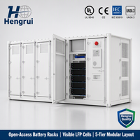 Centrale électrique BESS 5 MWh en conteneur 20 pieds 1500 Vcc avec système de suppression d'incendie, gestion thermique et contrôle CVC sécurisé pour LiFePO4