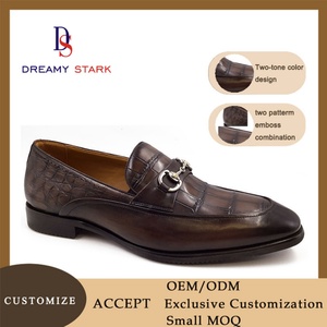 Chaussures habillées confortables pour hommes, en cuir véritable de haute qualité, faites à la main, avec logo personnalisé, style Dreamy Stark, pour le bureau, automne - Product Image 5