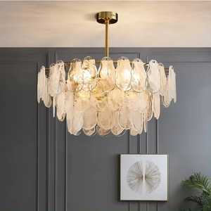 Prix usine Lustre en cristal de luxe léger Salon Postmoderne chambre principale lumière de la chambre - Product Image 6