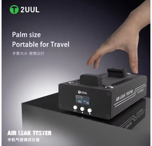 Probador de fugas de aire 2UUL AT01, tamaño de la <span class=keywords><strong>palma</strong></span> con almohadilla protectora de silicona para reparación de detección de rendimiento impermeable de estanqueidad del teléfono - Product Image 5