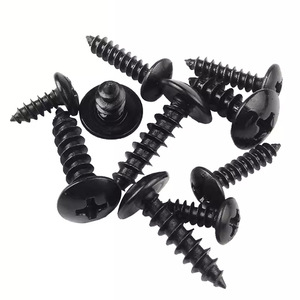 Tornillo Autorroscante Yufumei M3 M4 M5 Negro con Cabeza Phillips para Madera, Cabeza Plana Grande, Grado de Construcción A, Acero al Carbono Liso - Product Image 2