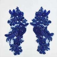 Weshine Patchs personnalisés en tissu feutre 3D, fleurs en diamant, paillettes dorées, brodés, appliques en dentelle perlée, à coudre, en résine pour robe de mariée