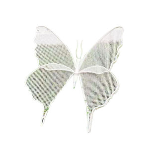 Sculpture de papillon lumineuse en acier inoxydable pour décoration de jardin extérieur, ornement d'art pour pelouse - Product Image 5