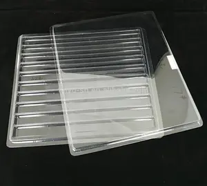 Boîtes d'emballage à clapet transparentes sur mesure