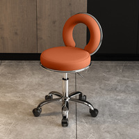 Tabouret de levage professionnel à poulie en métal pour salons de coiffure et de beauté Conception rotative spécialisée pour chaises de barbier