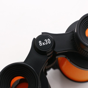 Toy Binoculars 5X Magnification Plastic Kids Nature Exploration Orange Camouflage Red Blue Colors - Product Image 3