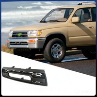 Grille noire ABS de nouvelle conception tout-terrain avec éclairage, compatible avec 4RUNNER 2WD PICKUP 1996-2002 Hilux Surf