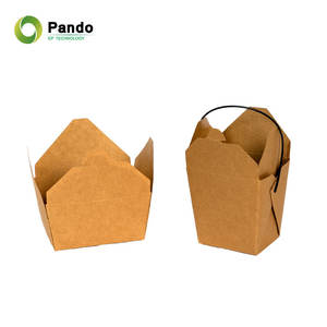 Boîte de nouilles chinoises en papier jetable <span class=keywords><strong>moins</strong></span> chère de qualité alimentaire à emporter avec boîte d'emballage Doner d'impression - Product Image 4