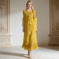Robe longue plissée asymétrique de style vintage Miyake 2026 pour femme, haute qualité, pour soirée, taille décontractée