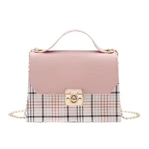 Plaid ladies handbags 2022 new In the summer Joining together handbag fresh, sweet and lovely single shoulder bag