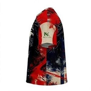 T-shirt à manches courtes col rond en jersey brodé avec imprimé Couronne d'épines de Jésus, coupe décontractée pour homme - Product Image 2