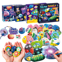 Perlengkapan Lukis Plester Buah DIY untuk Anak 7 Cetakan Magnet Kulkas Set Seni dan Kerajinan Edukatif Grafiti Kreatif Akrilik Hadiah