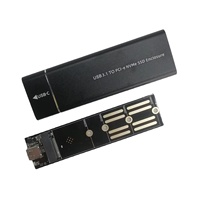 Boîtier externe pour disque SSD M.2 PCI-E NVME en alliage d'aluminium portable, vente en gros d'usine