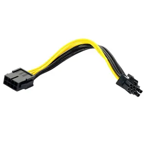 21厘米8针至 (6 + 2针) 8针PCI Express PCIe电源扩展电缆公母图形扩展电缆