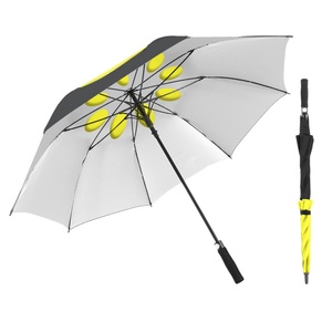 <b>Windproof</b> Design 8 air Hole Double Layer Large Size <b>Umbrella</b> with Riser Vent Wind Protected Golf <b>Umbrella</b> in Golf Event - Product Image 1