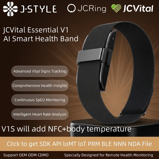 JCVital V1 Patent CE SDK API Smart Fitness Products Wrist Soft Strap Multi Sports Modes Bracelet Band Monitor Pedometer