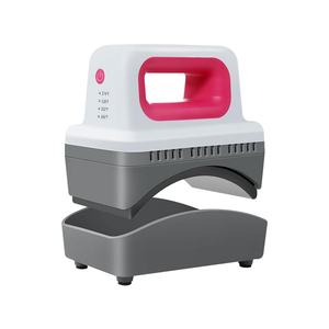 Presse à chaud pour chapeaux mini portable avec 4 niveaux de chauffage et arrêt automatique, plaque chauffante incurvée et base de pressage - Product Image 6