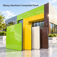 Panneau composite en aluminium blanc brillant de 3 mm avec revêtement PE pour panneaux de plafond de hall