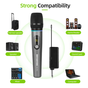 מיקרופון RAYHAYES אלחוטי RG-X1S UHF מיקרופון אלחוטי נטען RBG עבור וידאוקה - Product Image 5