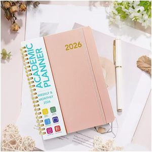 Carnet de planification A5 2026 à spirale pour étudiants, carnet en papier, impression personnalisée, agenda à feuilles mobiles, fournitures scolaires - Product Image 4