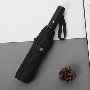 23 Inches 8K Custom Printing Business Travel Auto Open Sun Rain Business 190T Pongee Fabric Waterproof 3 Folding <b>Umbrella</b> - Product Image 2