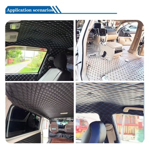 Rouleau de cuir synthétique en PVC imperméable, motif gaufré, tissu éponge pour la décoration intérieure de voiture - Product Image 6