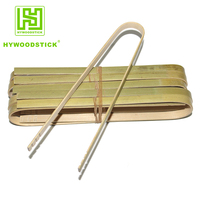 Mini pinces de service en bambou jetables de qualité supérieure de 10cm Longueur personnalisée pour les biscuits Ustensiles pratiques de qualité supérieure pour les toasts au sucre