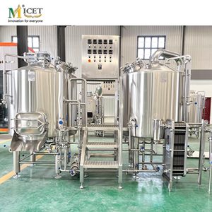 Système de brassage de <span class=keywords><strong>bière</strong></span> artisanale 500L Équipement de purée et de fermentation entièrement automatique en acier inoxydable <span class=keywords><strong>pour</strong></span> restaurants et bars - Product Image 2