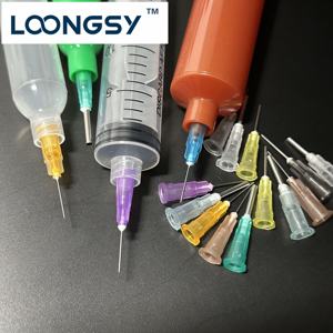 KK Bayonet 1/4 "plastik baja tahan karat 16G 18G 20G 22G 24G 25G ujung tumpul mengeluarkan lem jarum industri jarum sekali pakai - Product Image 2