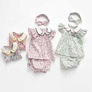 trade assurance company baby girl spring summer clothes sets wholesale