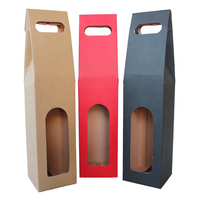 Boîte d'emballage cadeau de vin en papier kraft de luxe avec poignée et logo personnalisé 2 bouteilles carton ondulé boîtes d'emballage pour boissons et boissons