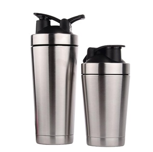 Custom 17oz 32OZ Acero inoxidable Fitness Gym <span class=keywords><strong>Shaker</strong></span> Bottle BPA Free <span class=keywords><strong>Metal</strong></span> para café Proteína en polvo para Camping Promoción - Product Image 2