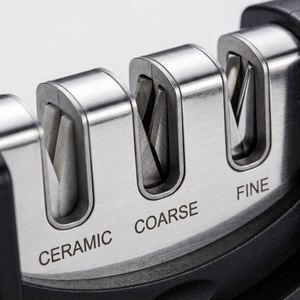 Aiguiseur de couteaux de cuisine multifonctionnel en céramique rapide pour la maison, en acier au tungstène et diamant, écologique, affûtage en quatre étapes - Product Image 3