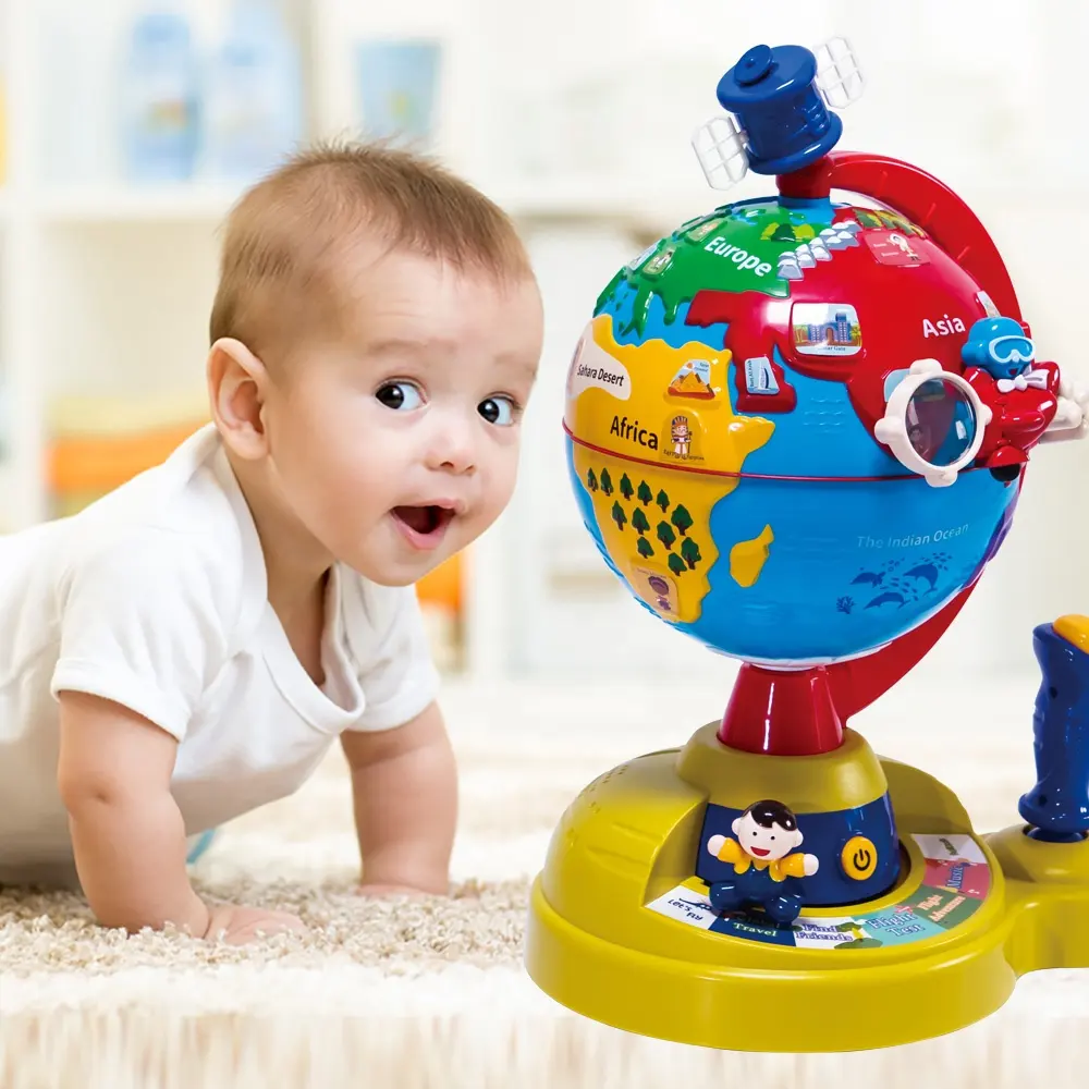 Samtoy montessori brinquedos científicos, educacional, mapa mundial, globo, jogo de estudo, bebê, brinquedo para infantil