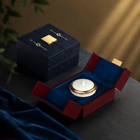 Boîte cadeau de thé chinois en cuir PU avec logo personnalisé, emballage de luxe, étui de rangement, doublure en velours, feuille d'or, ensemble de thé en feuilles