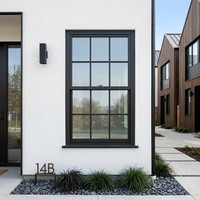 Ventana Americana de Repuesto con Hoja Superior Abatible, de Aluminio, Exterior, Deslizante Vertical, Doble/Simple, con Mosquitera